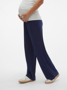MAMA.LICIOUS Loose Fit Trousers -Naval Academy - 20019864