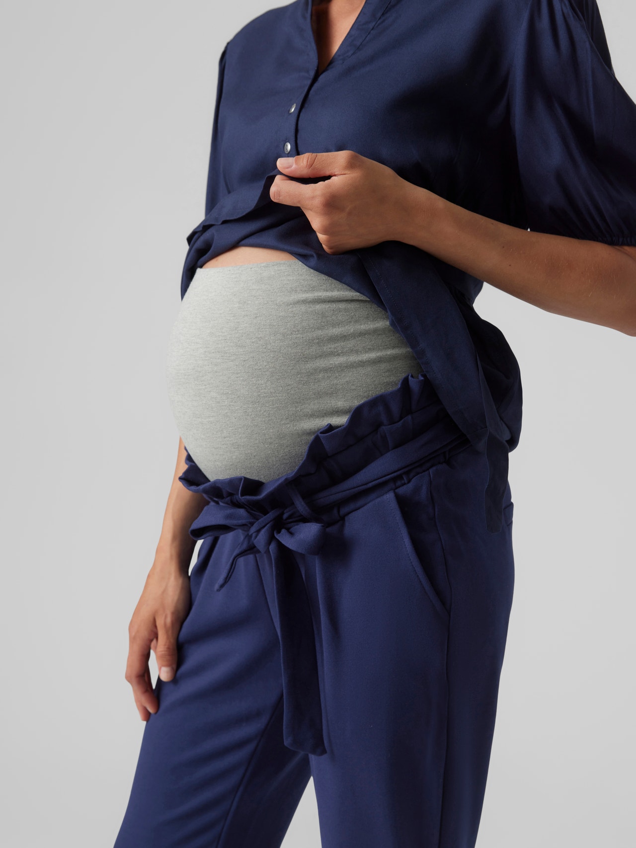 MAMA.LICIOUS Maternity-trousers -Navy Blazer - 20019897