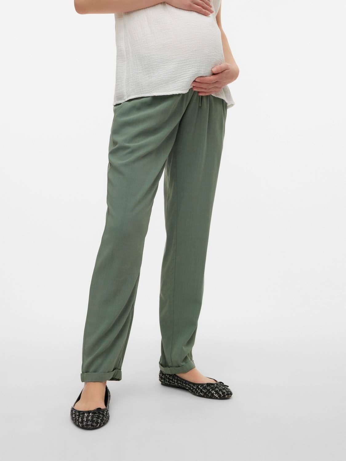 MAMA.LICIOUS Pantaloni Regular Fit -Laurel Wreath - 20019900