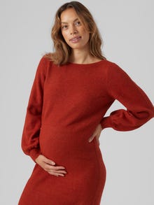 MAMA.LICIOUS VMMLEFILE Vestido de Maternidad -Red Ochre - 20019901