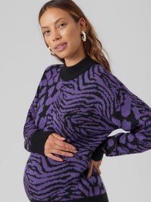 MAMA.LICIOUS Knitted maternity-pullover -Black - 20019911