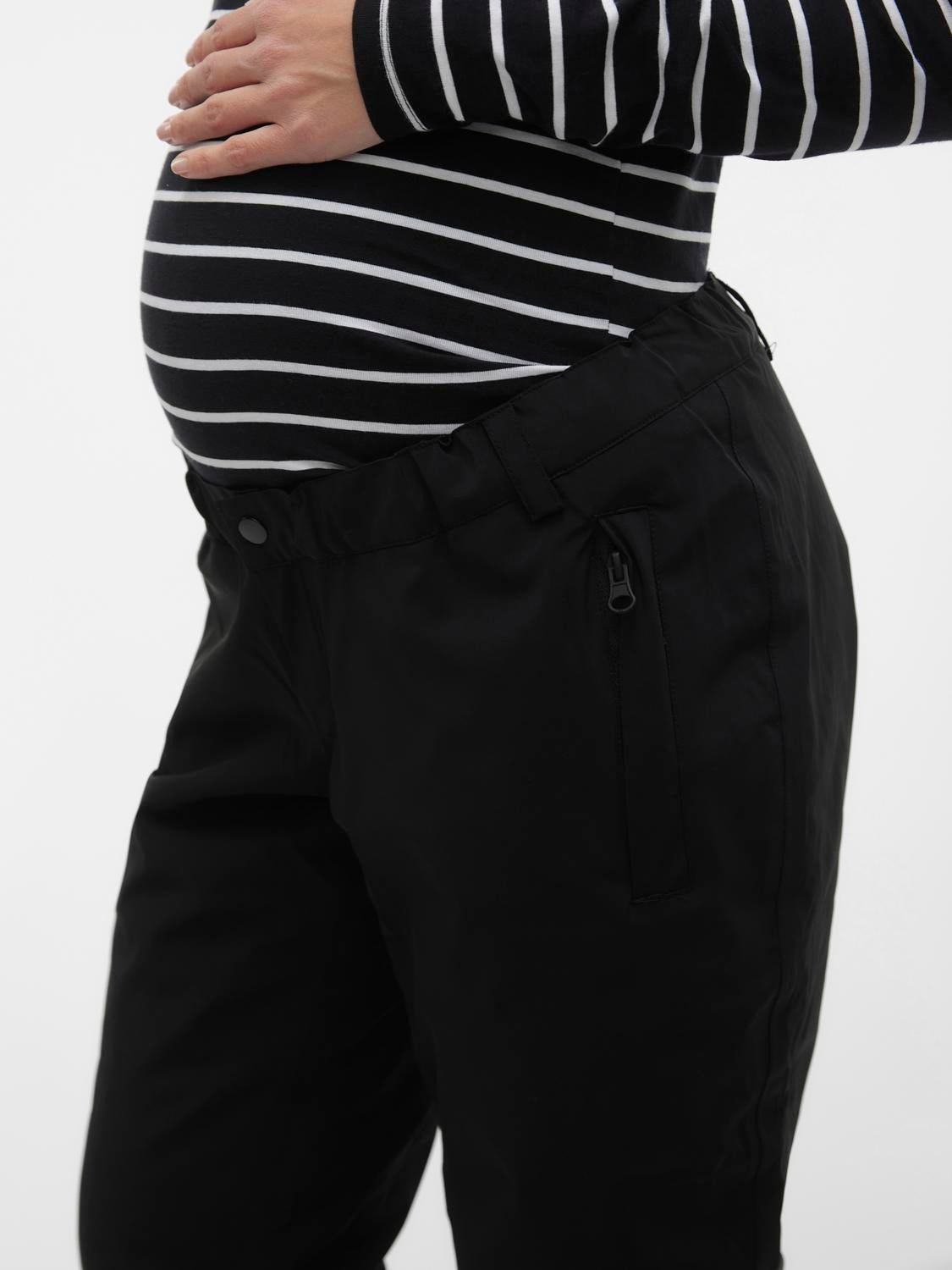 MAMA.LICIOUS Pantalones de esquí Chaqueta de maternidad -Black - 20019957