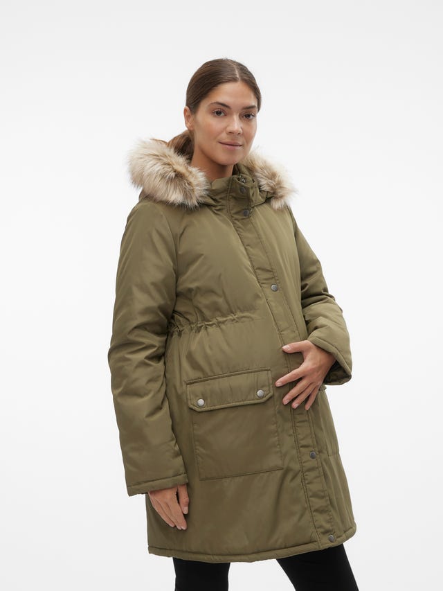 Mamalicious Wollmantel Jacke Mamalicious Jacke Winter Mama Licious