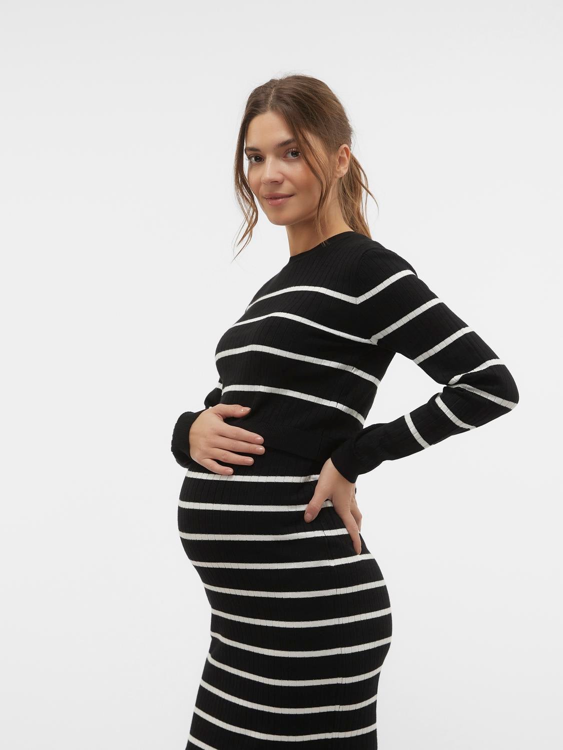 Knitted maternity-pullover