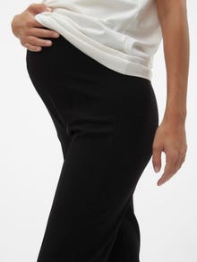 MAMA.LICIOUS Pantalons Slim Straight Fit Taille haute -Black - 20020018