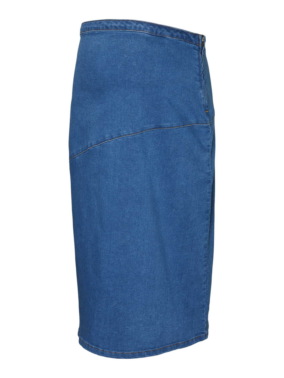 MAMA.LICIOUS Jupe courte Taille haute -Medium Blue Denim - 20020021