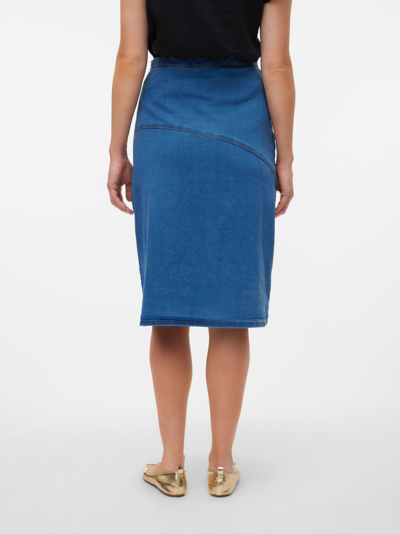 MAMA.LICIOUS Mamma-kjol -Medium Blue Denim - 20020021