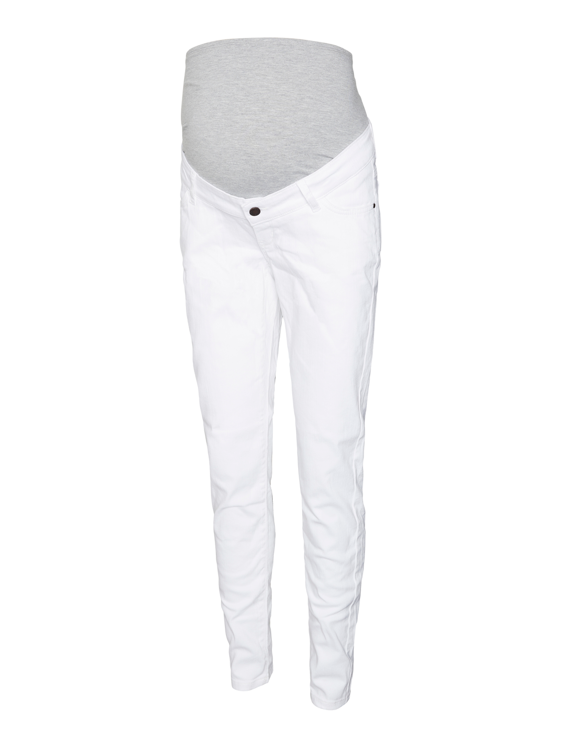 MAMA.LICIOUS Jeans Slim Fit Vita media -Antique White - 20020025