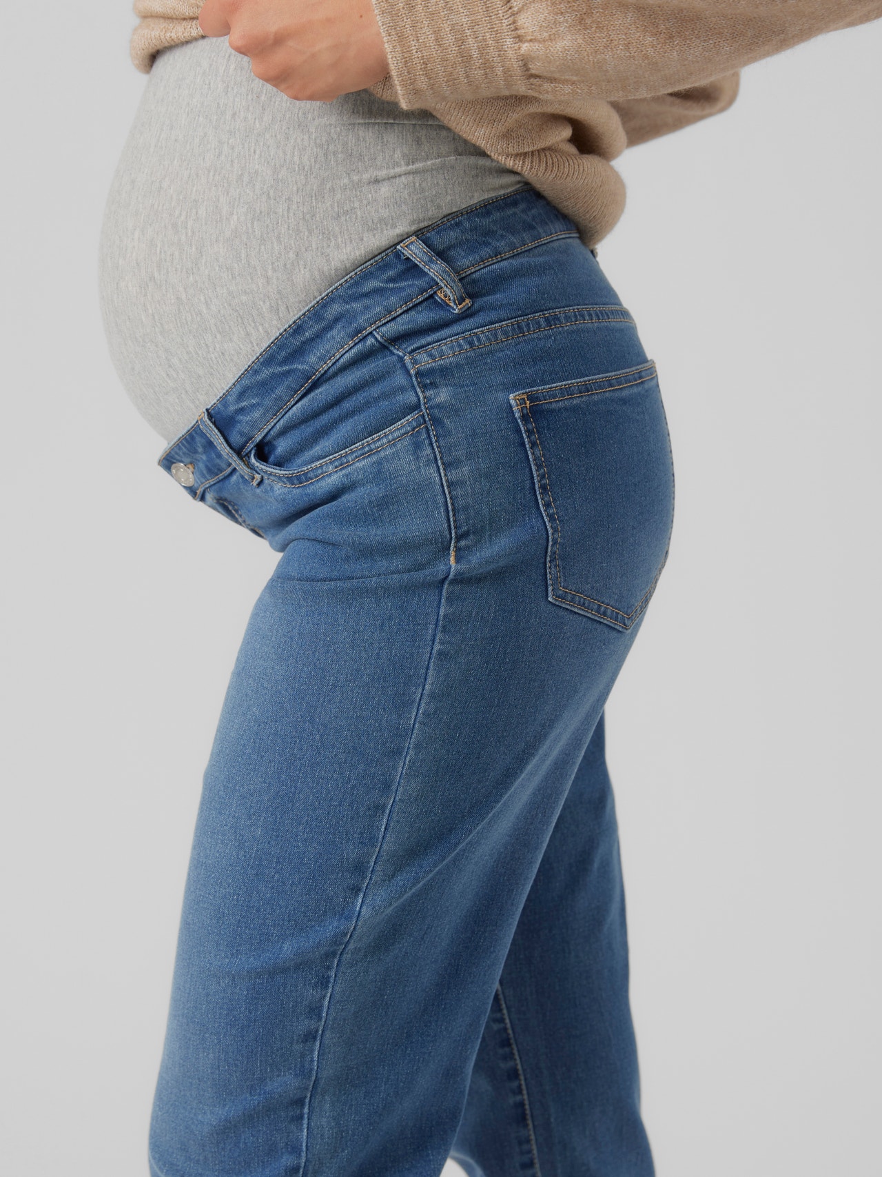 MAMA.LICIOUS Umstands-jeans  -Medium Blue Denim - 20020030
