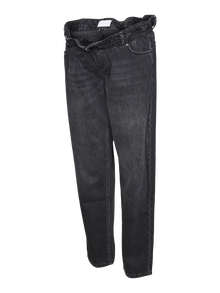 MAMA.LICIOUS Krój mom Niska talia Jeans -Black Denim - 20020031