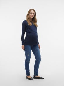 MAMA.LICIOUS Umstands-jeans  -Medium Blue Denim - 20020035
