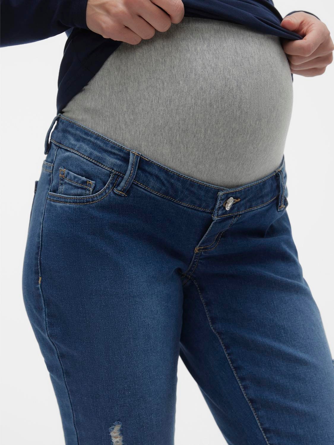 MAMA.LICIOUS Skinny fit Jeans -Medium Blue Denim - 20020035