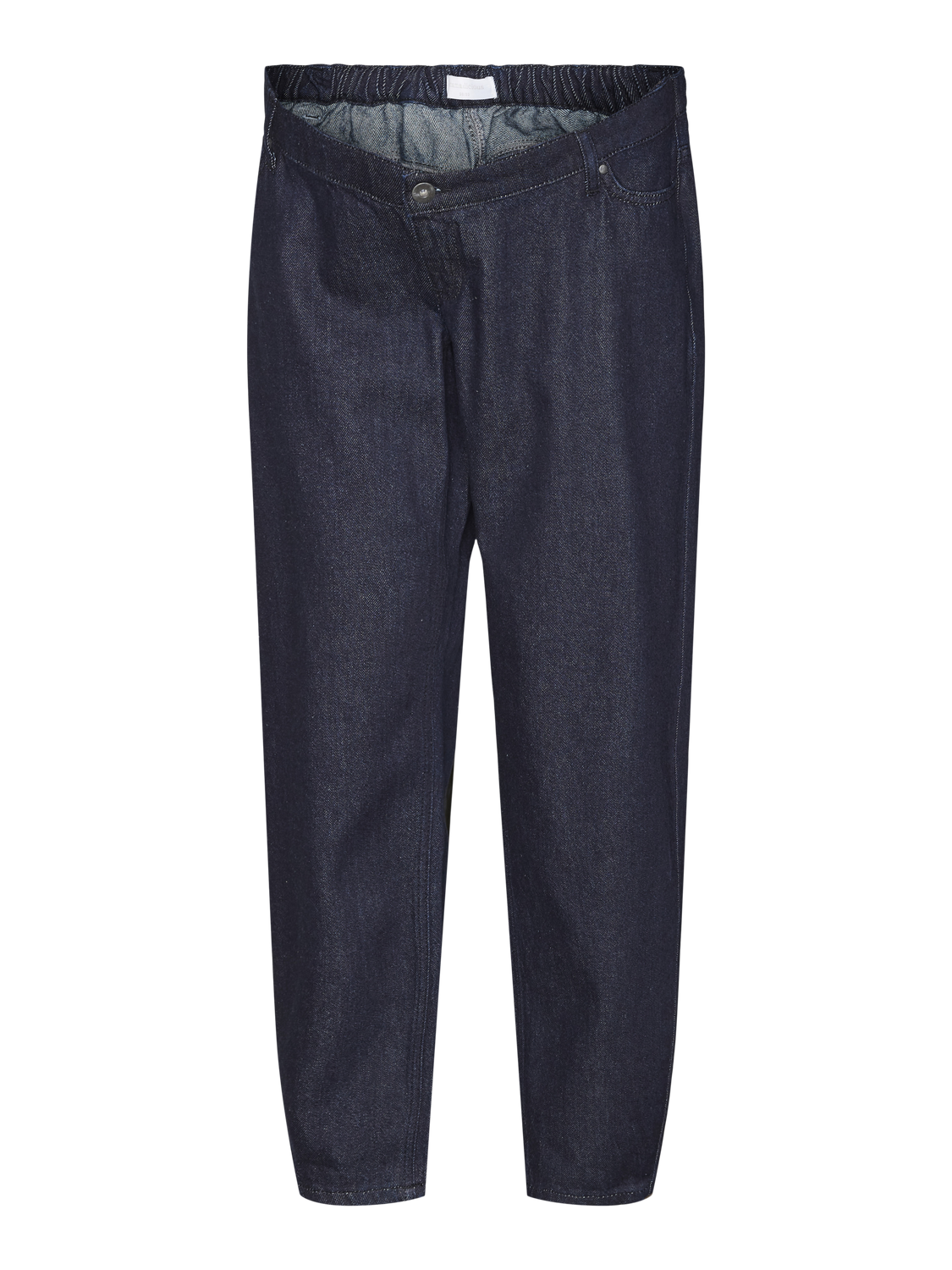 MAMA.LICIOUS Krój baryłkowaty Niska talia Jeans -Dark Blue Denim - 20020036