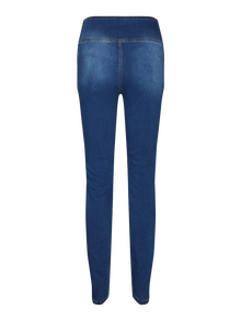 MAMA.LICIOUS Jeans Jegging Fit Taille moyenne -Medium Blue Denim - 20020040