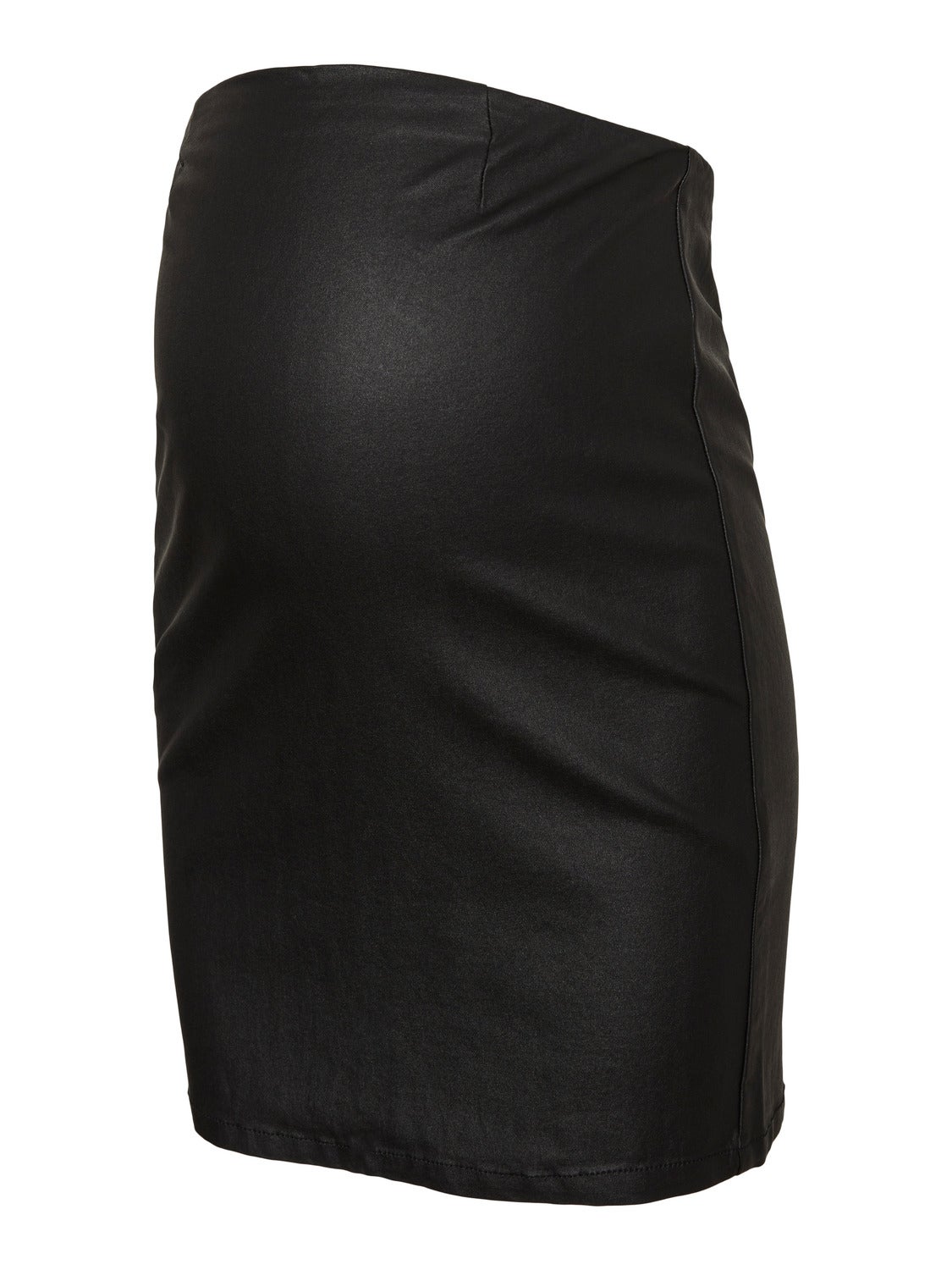 Maternity leather midi skirt best sale