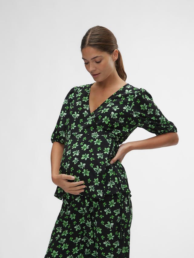 Buy Mamalicious Black Maternity 2-In-1 Nursing Pyjamas from Next USA