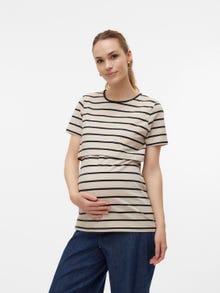 MAMA.LICIOUS Maternity-t-shirt  -French Oak - 20020079