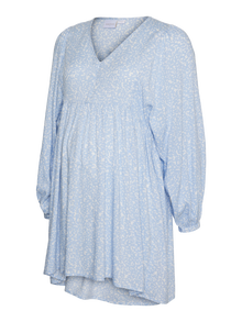 MAMA.LICIOUS Maternity-tunic -Brunnera Blue - 20020131