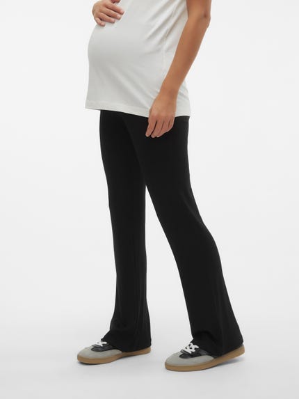 Mamalicious Maternity - Lot de 2 leggings en coton - Noir Mamalicious Maternity - Lot de 2 leggings en coton - Noir
