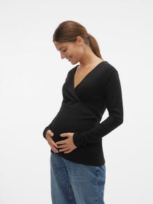 MAMA.LICIOUS Maternity-t-shirt  -Black - 20020144