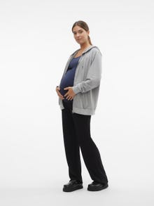 MAMA.LICIOUS Zwangerschaps-sweatshirt -Light Grey Melange - 20020147