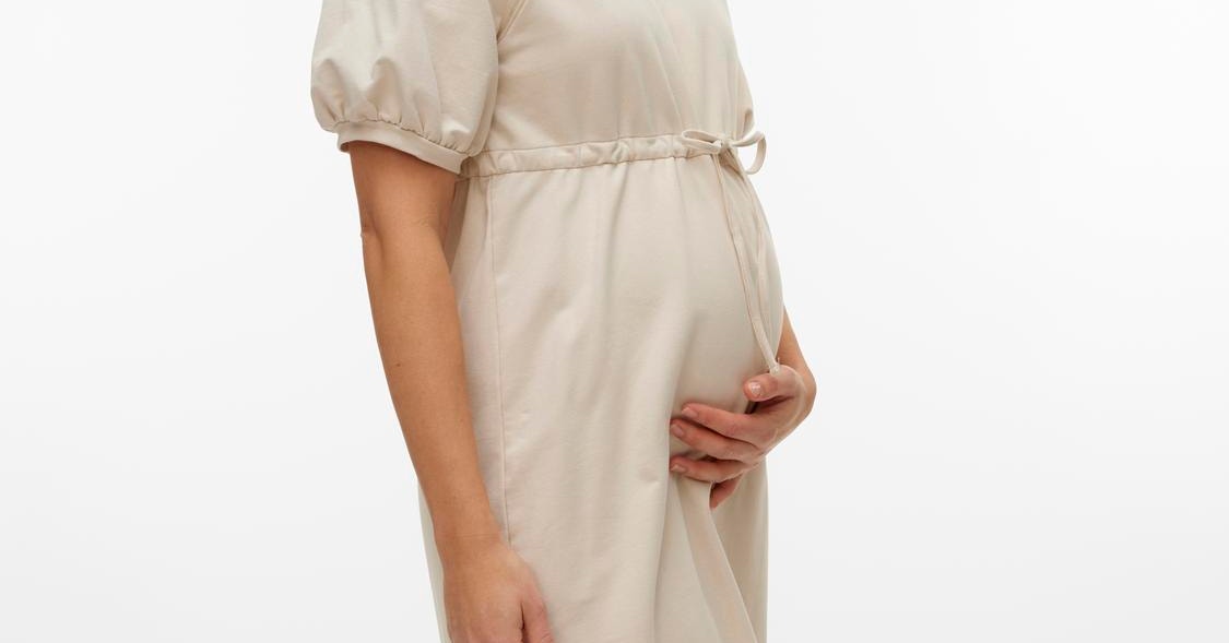 Maternity-dress, Beige