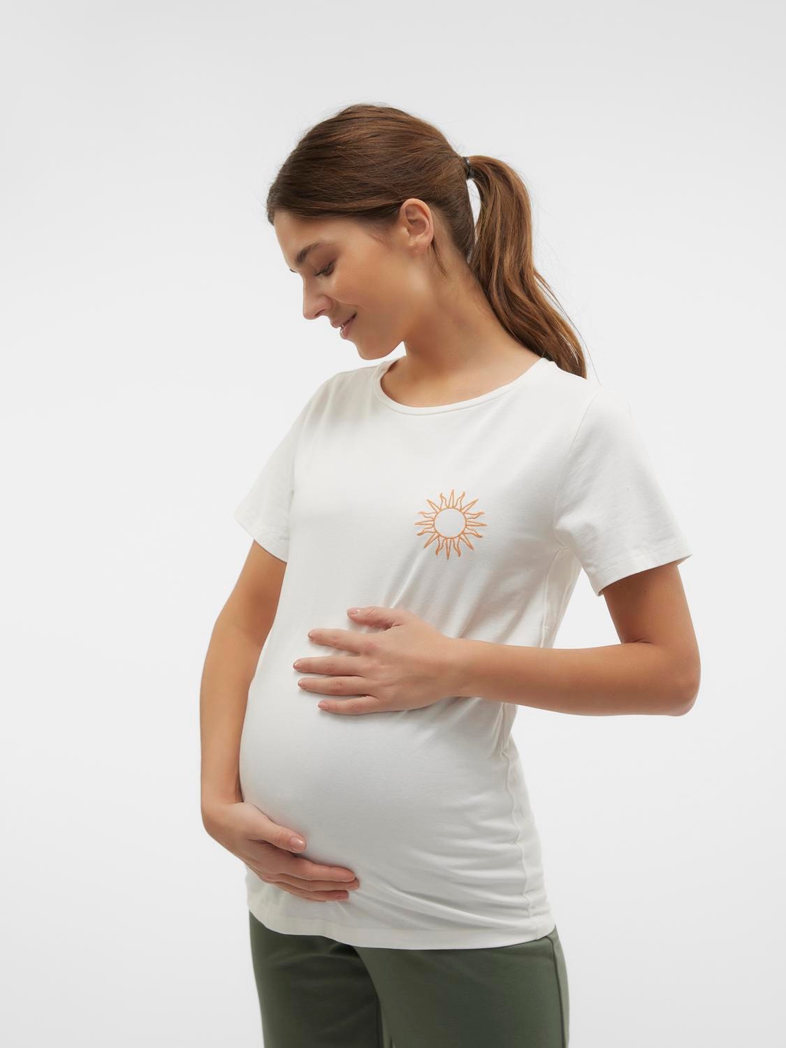 MAMA.LICIOUS Maternity-t-shirt -Snow White - 20020181