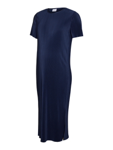 MAMA.LICIOUS Krój regularny Okrągły dekolt Sukienka midi -Naval Academy - 20020268