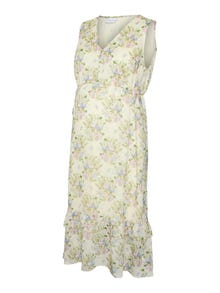 MAMA.LICIOUS Vente-kjole -Lime Cream - 20020292