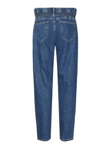 MAMA.LICIOUS Krój regularny Niska talia Jeans -Dark Blue Denim - 20020314
