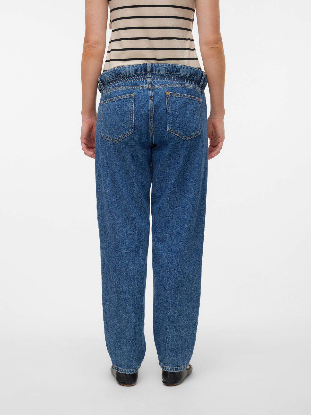 MAMA.LICIOUS Jeans Regular Fit Vita bassa -Dark Blue Denim - 20020314