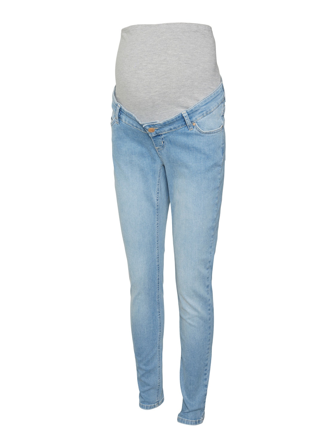 MAMA.LICIOUS Jeans Regular Fit Vita bassa -Light Blue Denim - 20020317