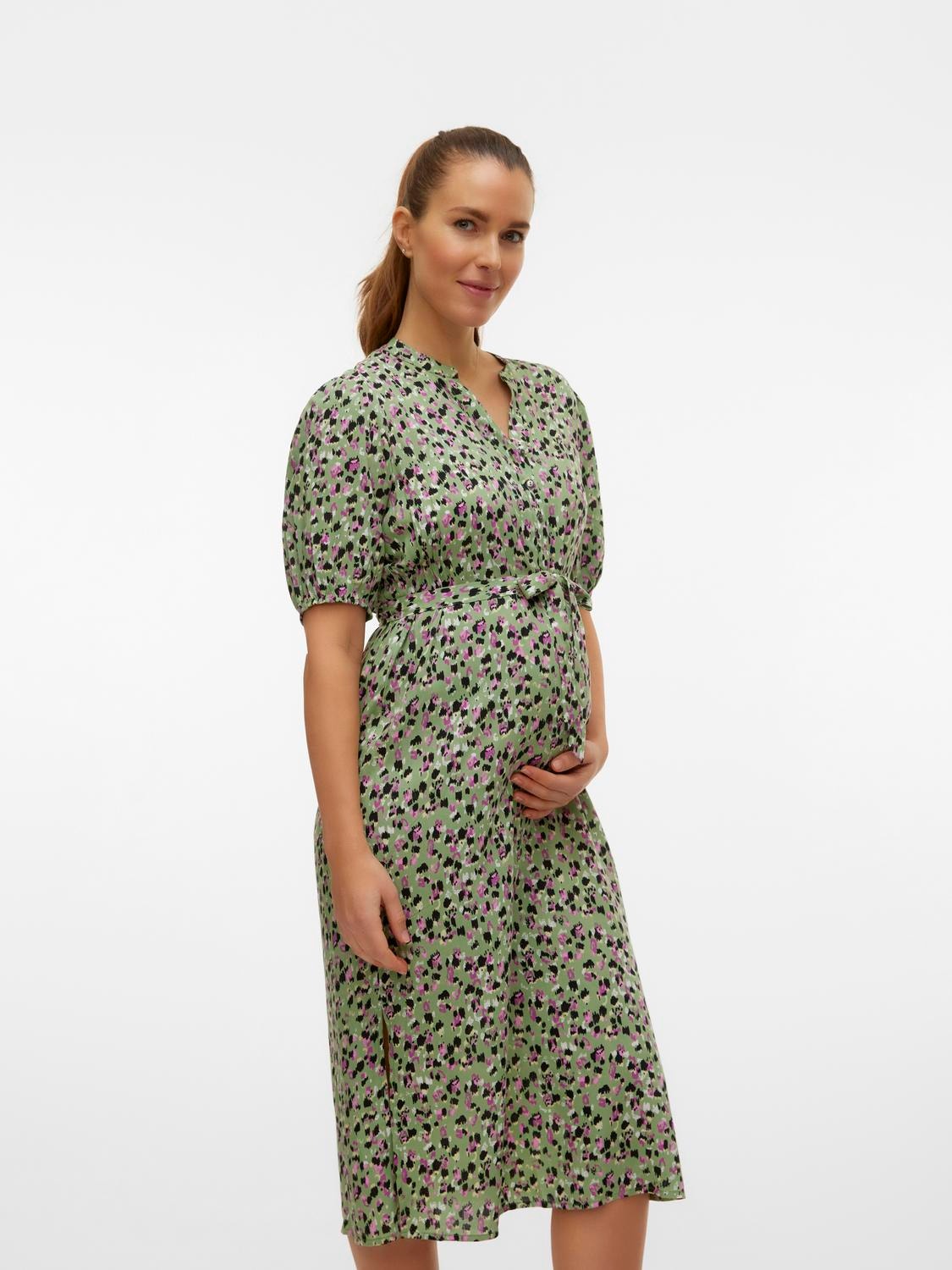 MAMA.LICIOUS Mamma-kjole -Hedge Green - 20020324