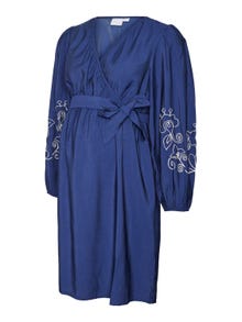 MAMA.LICIOUS Zwangerschaps-jurk -Medieval Blue - 20020337