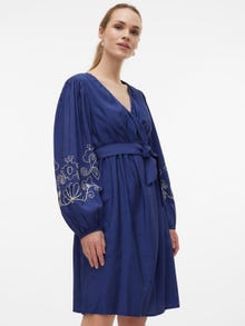 MAMA.LICIOUS Vente-kjole -Medieval Blue - 20020337