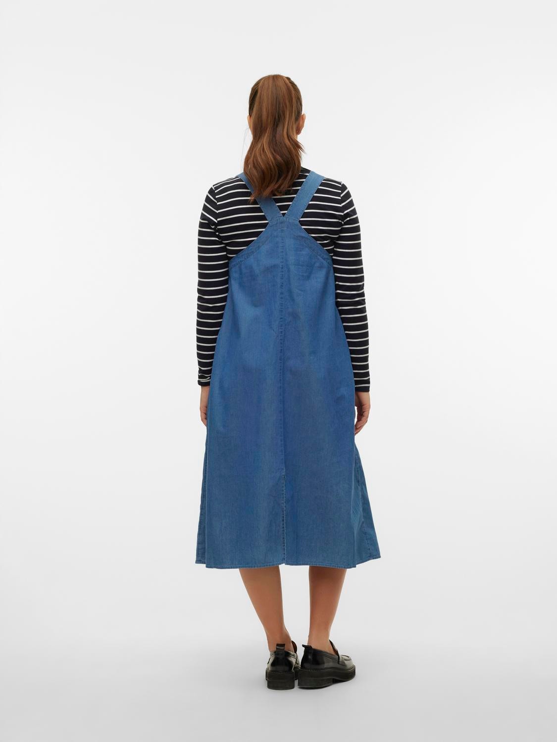 MAMA.LICIOUS Vente-kjole -Medium Blue Denim - 20020339