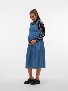 MAMA.LICIOUS Mamma-kjole -Medium Blue Denim - 20020339