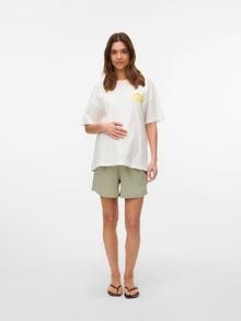 MAMA.LICIOUS Loose fit Matala vyötärö Shortsit -Desert Sage - 20020344