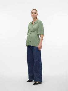 MAMA.LICIOUS Vente-skjorte -Hedge Green - 20020354