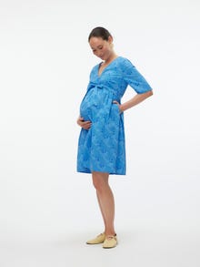 MAMA.LICIOUS Maternity-dress -Blue Jasper - 20020364