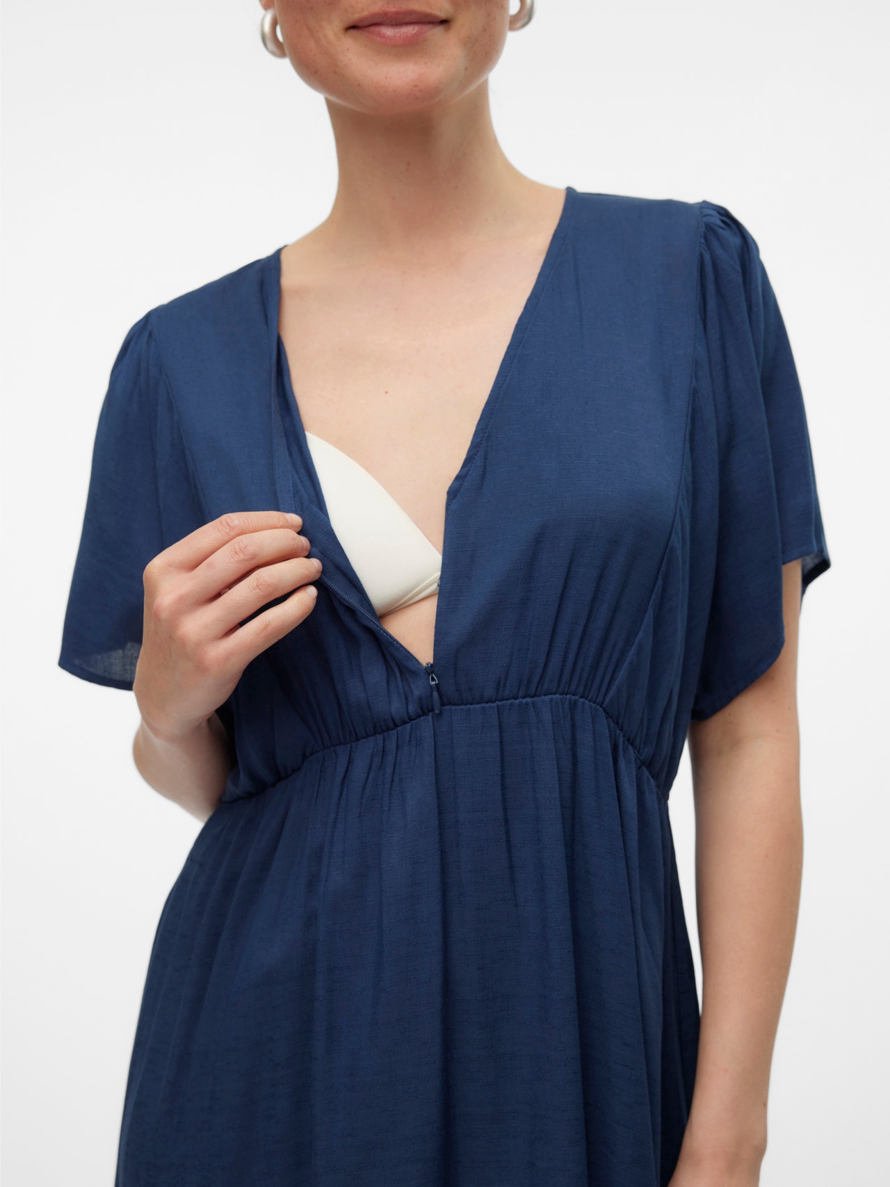 MAMA.LICIOUS Vente-kjole -Medieval Blue - 20020368