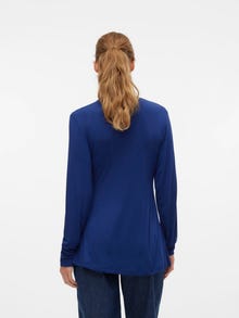 MAMA.LICIOUS Regular fit V-pääntie Topit -Medieval Blue - 20020384