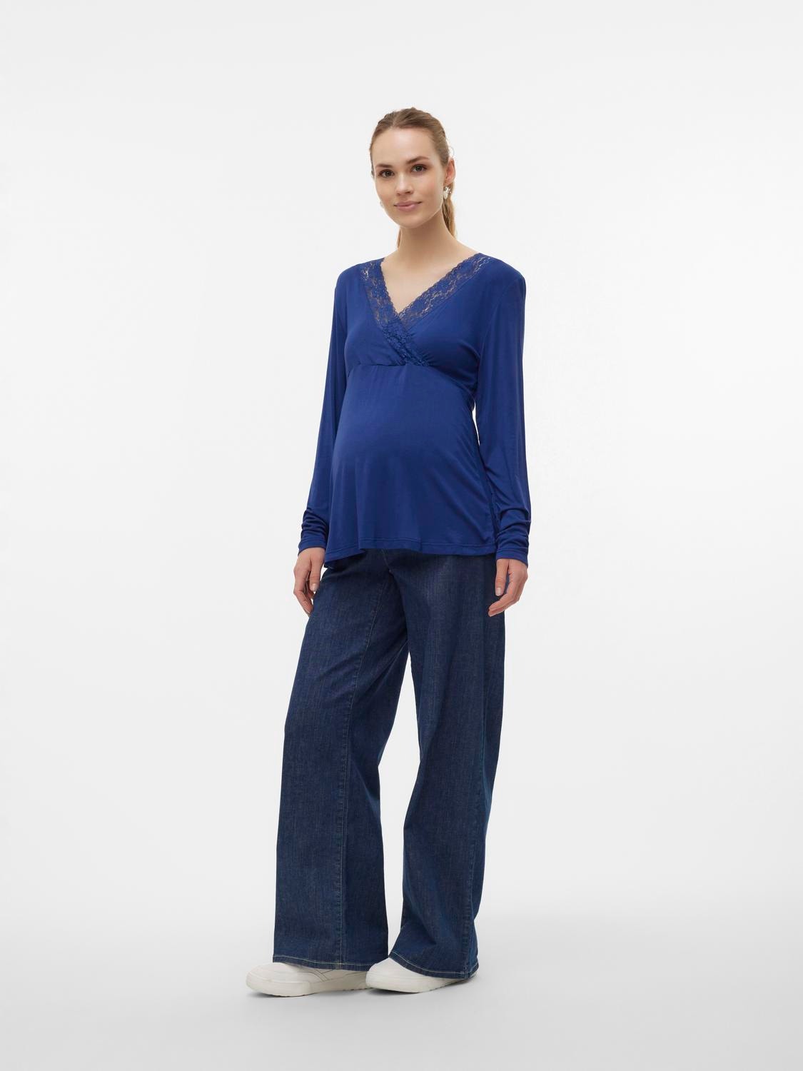 MAMA.LICIOUS Maternity-top -Medieval Blue - 20020384