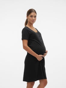 MAMA.LICIOUS Maternity-night dress -Black - 20020420