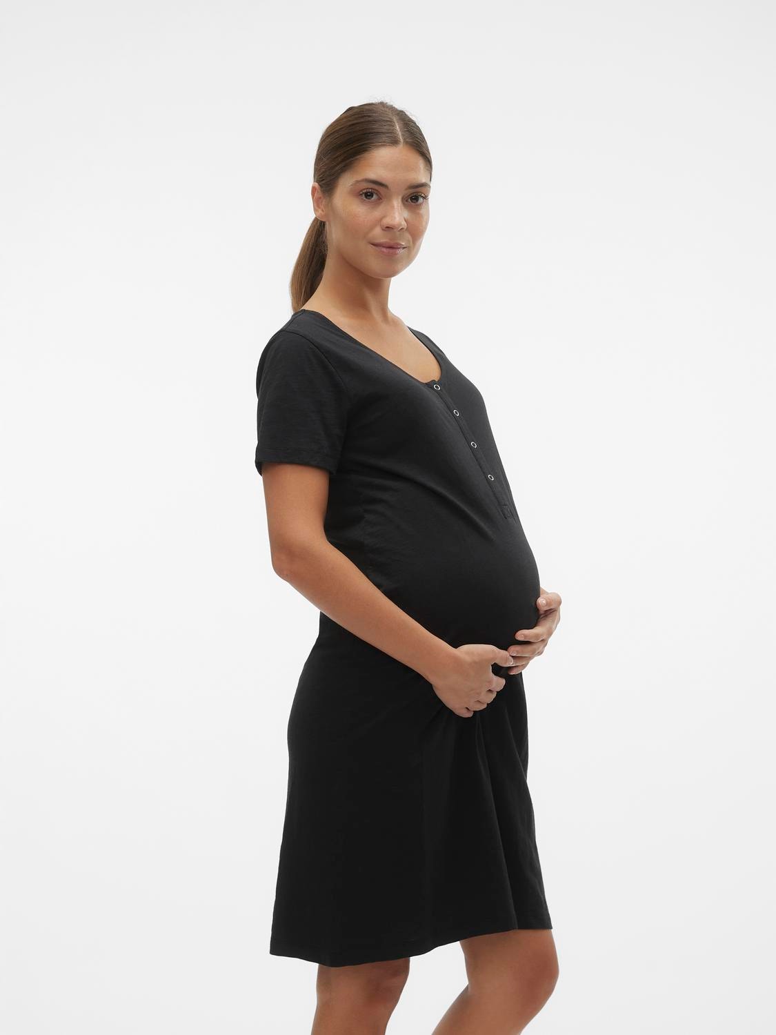 MAMA.LICIOUS Zwangerschaps-nachthemd -Black - 20020420