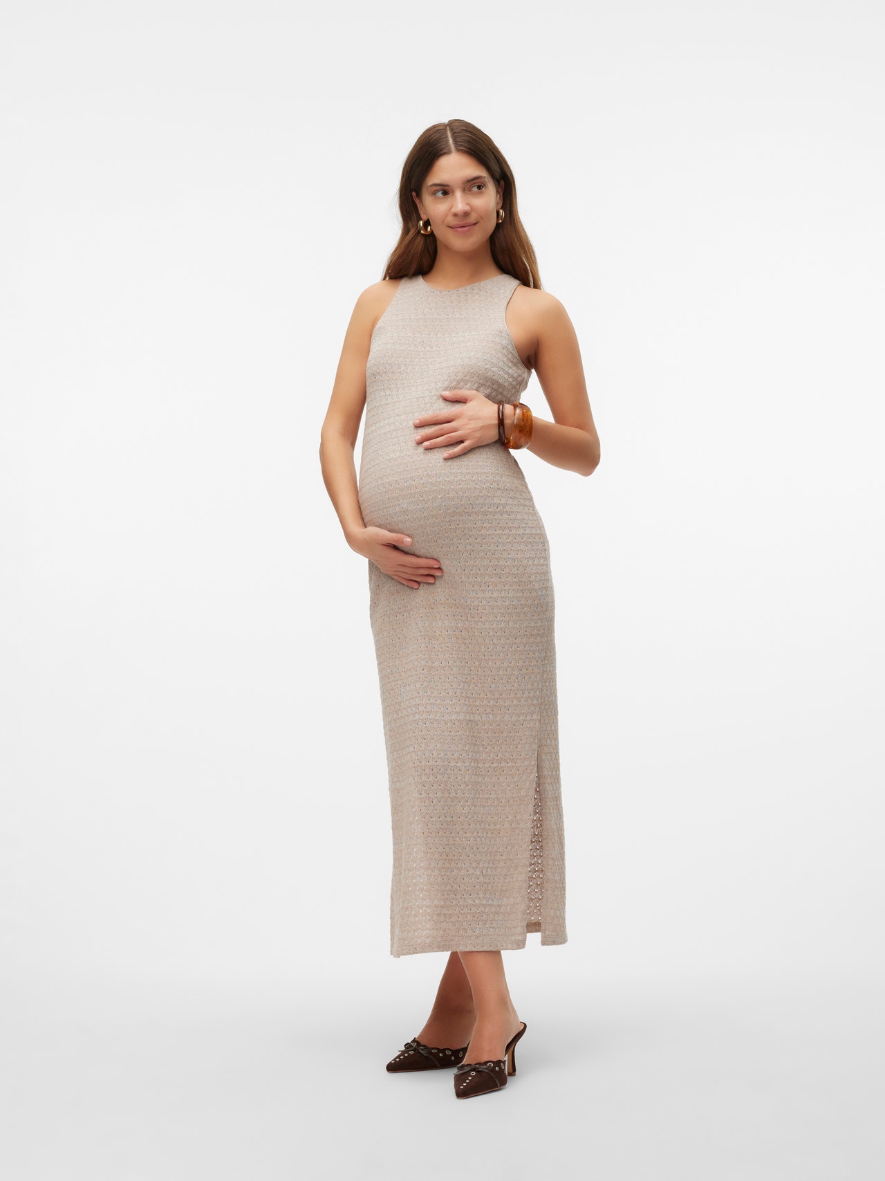 MAMA.LICIOUS Maternity-dress -French Oak - 20020427