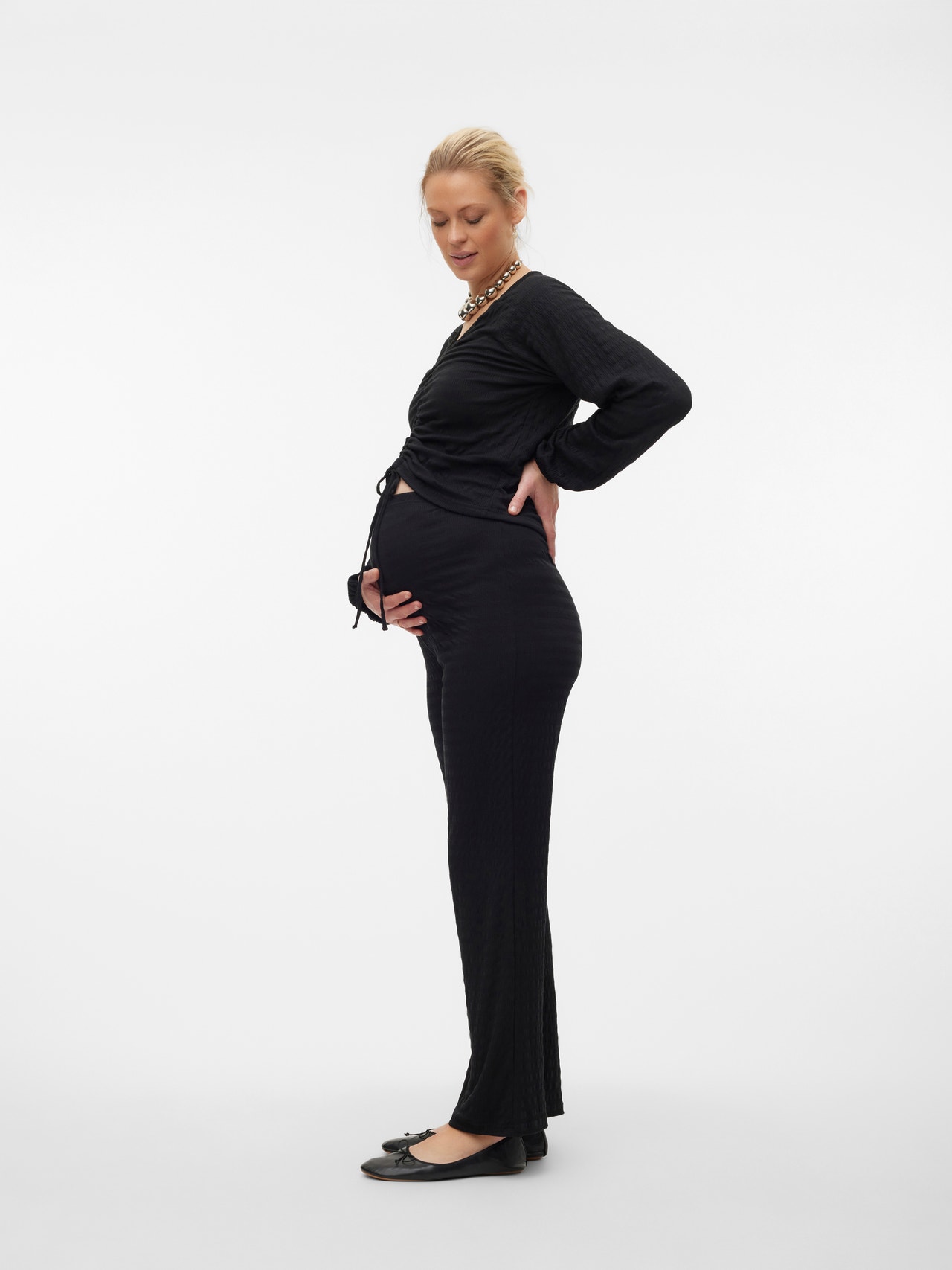 MAMA.LICIOUS Pantalons Regular Fit -Black - 20020469