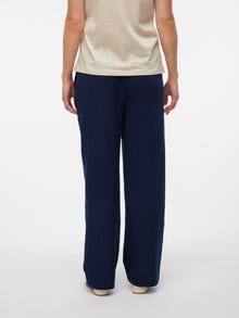 MAMA.LICIOUS Pantalons Regular Fit -Navy Blazer - 20020488