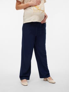 MAMA.LICIOUS Krój regularny Spodnie -Navy Blazer - 20020488