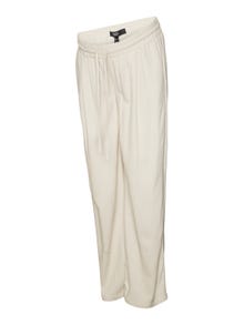 MAMA.LICIOUS Regular Fit Trousers -Silver Lining - 20020488